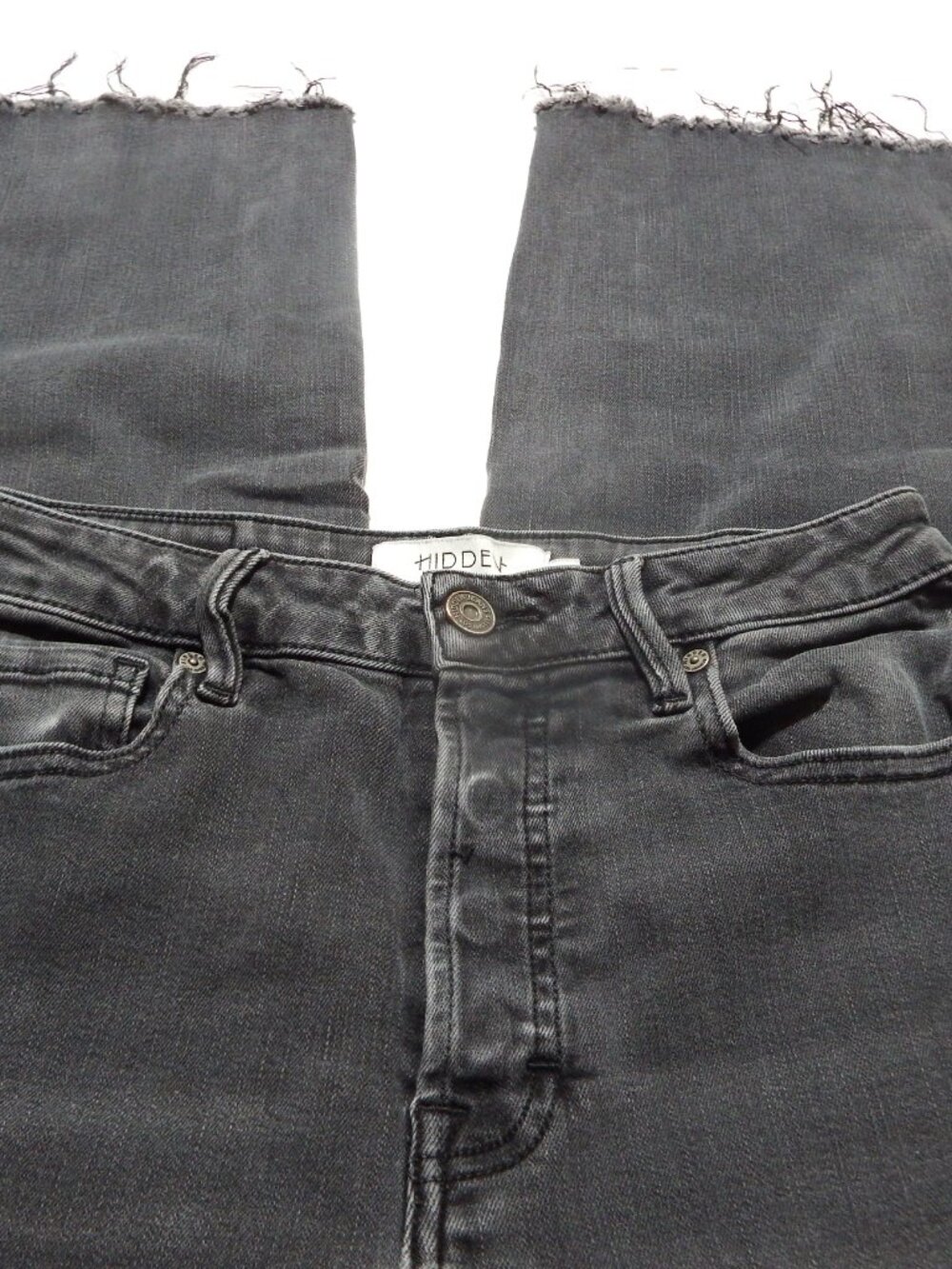 Jeans by Hidden, size 27, black color, frayed hem